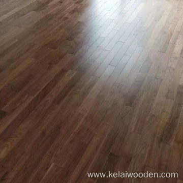 Prefinished Smooth and Brushed Natural black walnut